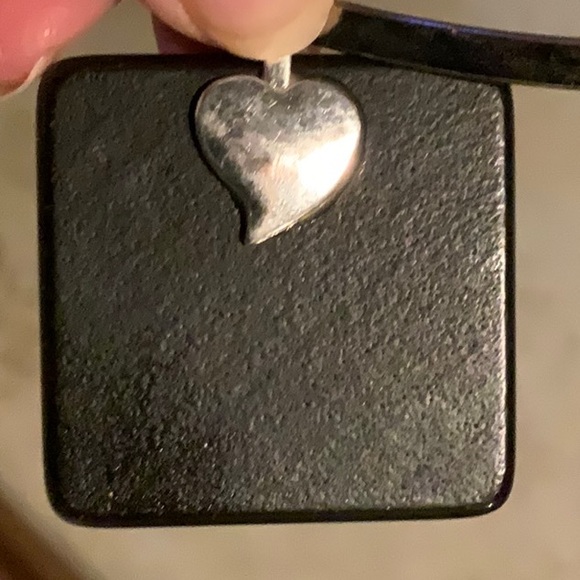 Silver-Tone Metal Collar Necklace With Blue & Black Tree Pendant - Picture 5 of 9